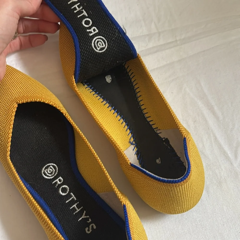 Rothy’s The Point flats in Marigold - Picture 9 of 10